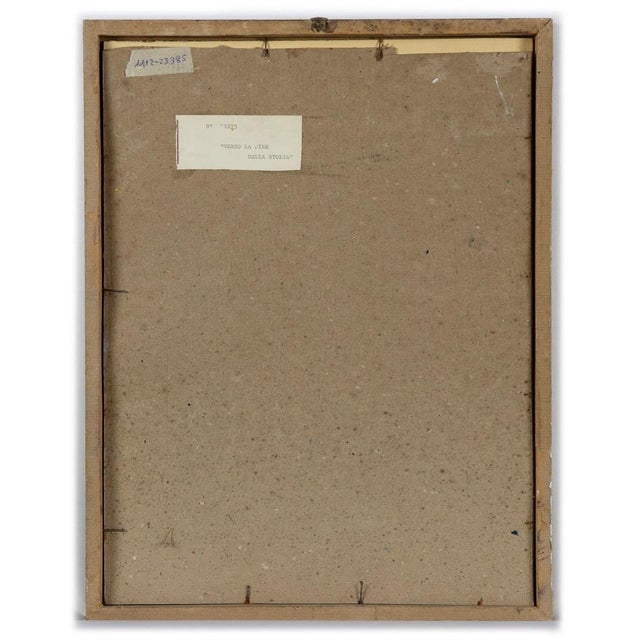 Contemporary Towards the End of the Story, Original Ink and Watercolor Drawing, 1970s For Sale - Image 3 of 4