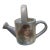 Vintage Miniature Ceramic Watering Can Figurine – Iridescent Lusterware With Victorian Girl Portrait, Shabby Chic Curio Decor For Sale