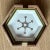 1970s Vintage Gucci Horsebit Porcelain Hexagonal Coaster Set & Leather Case - Rare Italian Equestrian Barware For Sale - Image 12 of 12