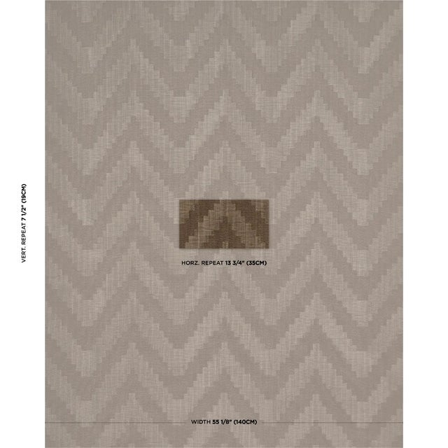 This large-scale, stepped chevron design is a cotton-wool faille weave with a textural mélange yarn. It's a handsome,...