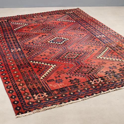 Antique Shiraz Rug in Heavy Knot Wool For Sale - Image 9 of 9