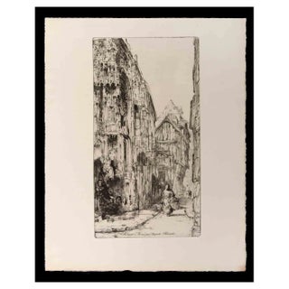 Auguste Brouet, Rouen, Original Etching, Early 20th-Century For Sale