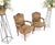 Pair of His & Hers Finely Carved Walnut Country French Lounge Armchairs Tapestry For Sale - Image 14 of 16