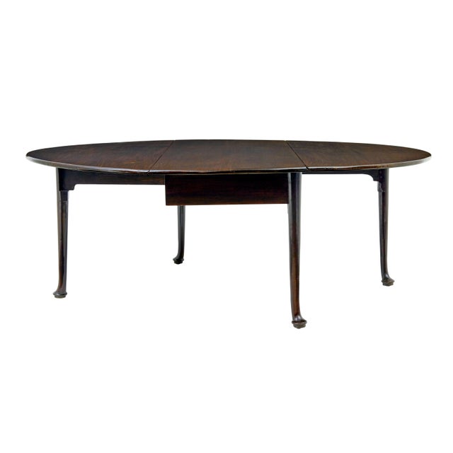 Large Georgian Gate Leg Dining Table, 1800 For Sale - Image 4 of 9
