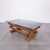 Wooden Coffee Table with Glass Smoke Design, 1970s For Sale - Image 3 of 11