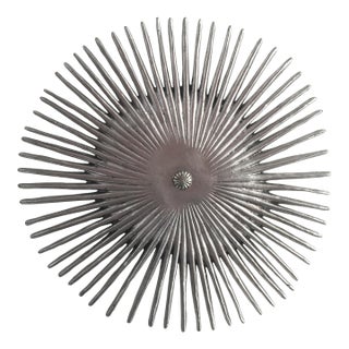 Remains Lighting Mid-Century Modern Rare Tony Duquette Aurora Leaf Ceiling Light in Silver For Sale