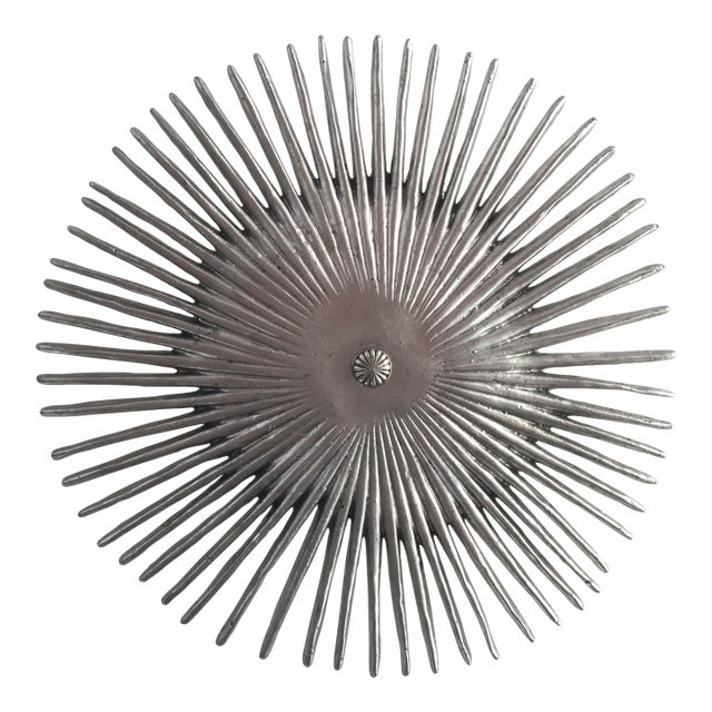 Remains Lighting Mid-Century Modern Rare Tony Duquette Aurora Leaf Ceiling Light in Silver For Sale