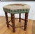 Vintage Mid-Century Oak Footstool With Geometric Needlepoint Tapestry For Sale - Image 4 of 8