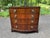 Baker Furniture Company Late 20th Century Georgian-Style Bowfront Flame Mahogany Chest of Drawers by Baker Furniture. For Sale - Image 4 of 17