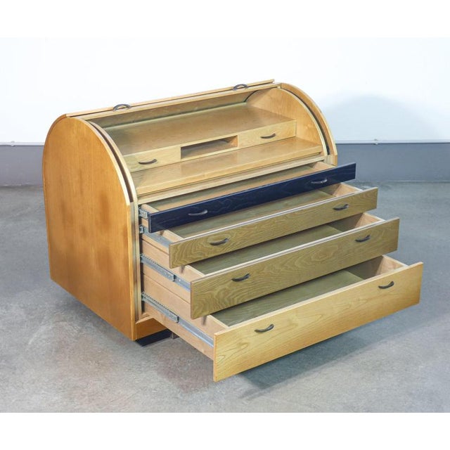 Brown Bauletto Writing Desk by G. Offredi for Saporiti For Sale - Image 8 of 18