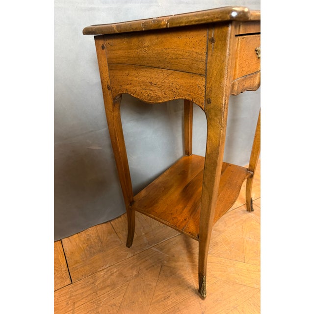 Louis XV Style Cherrywood Bedside Tables, 1920s, Set of 2 For Sale - Image 3 of 8