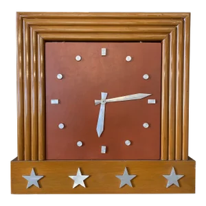 1920s Art Deco Hanging Bank Clock