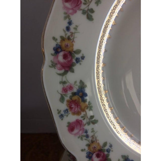 English Vintage Dinner Plates, Czechoslovakia China, Set of Eight For Sale - Image 3 of 8