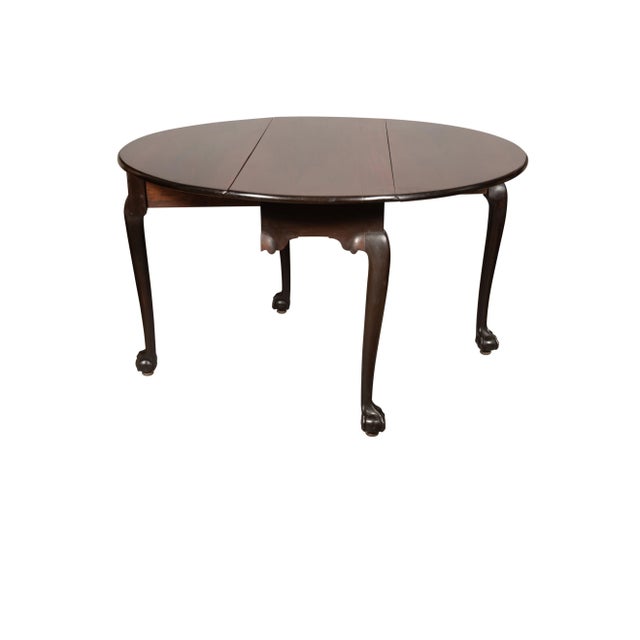 Late 18th Century American Chippendale Mahogany Dropleaf Table For Sale - Image 5 of 8