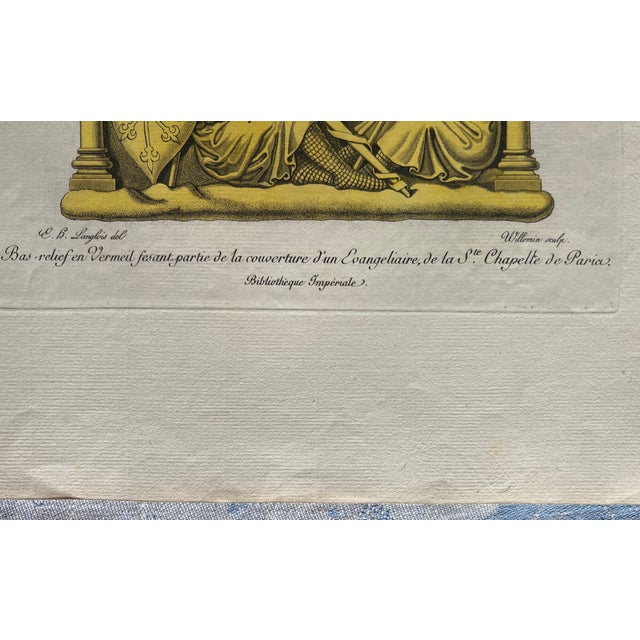 Mid 19th Century Etching Reproduction of Stained Glass Church Windows by Nicolas Xavier Willemin For Sale - Image 9 of 10