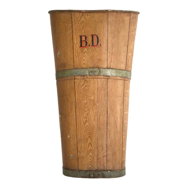 European Monnogramed Grain Painted Grape Hod For Sale