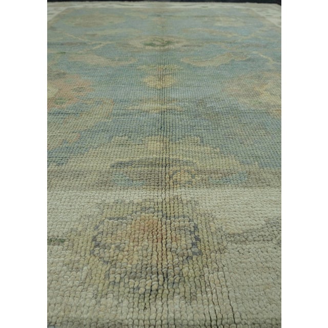 Turkish Oushak Rug 5' x 6'4" #17030 For Sale In Houston - Image 6 of 8