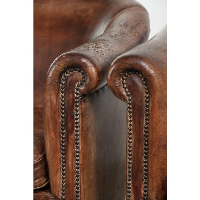 Vintage Sheepskin Club Armchairs, Set of 2 For Sale - Image 11 of 15