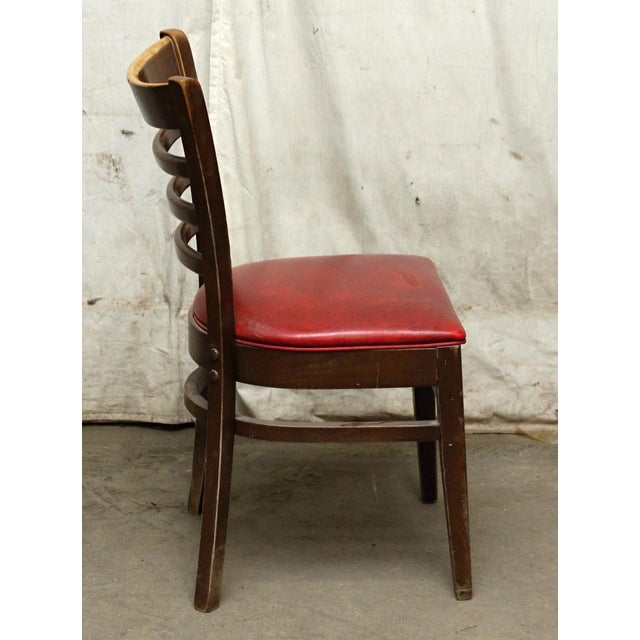 Pair of Chairs With Red Seats For Sale - Image 6 of 8