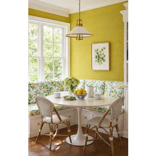 Natural Dyed Solid Grasscloth Wallpaper by House Party | Yellow Lemon Zest | 6 Yards For Sale