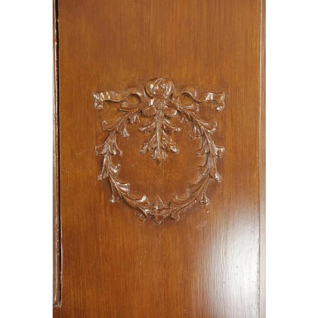 Mid 20th Century Vintage Victorian Full Size Wooden Mantel With Mirror For Sale - Image 5 of 9