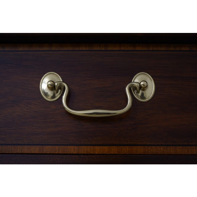 Henkel Harris Model 2365 Mahogany London Breakfront For Sale - Image 11 of 18