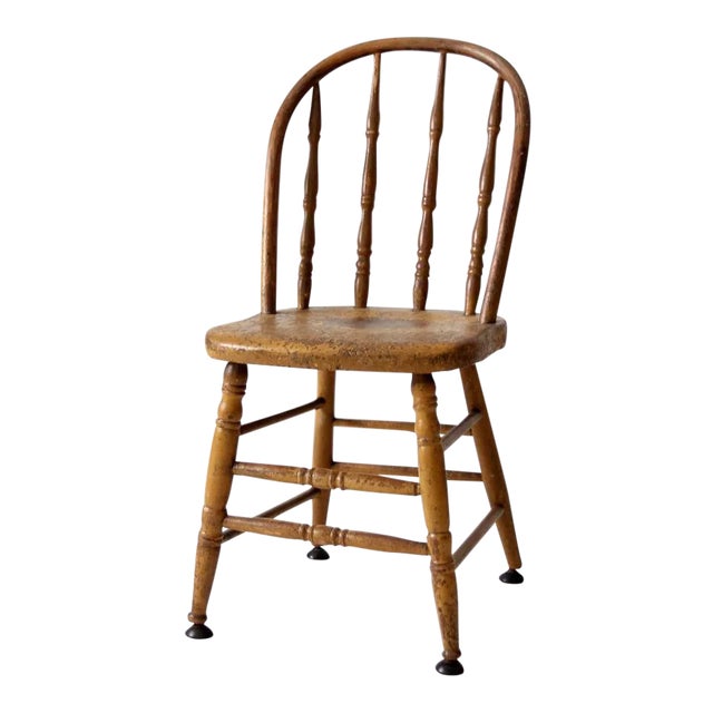 Antique Spindle Back Chair For Sale