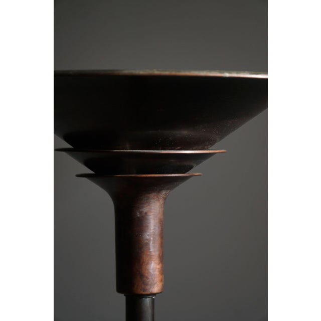 1930s Danish Art Deco Model A-Lamp Uplight Floor Lamp by Louis Poulsen, 1930s For Sale - Image 5 of 18