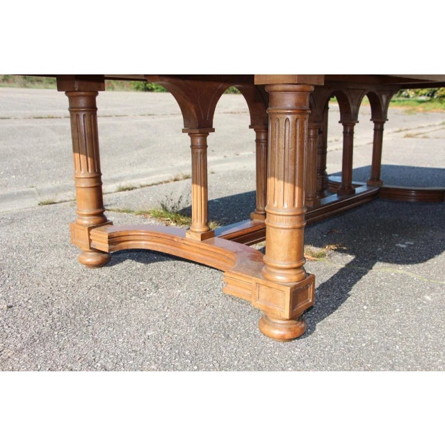 Large Walnut Extending Table, 19th Century For Sale - Image 4 of 8
