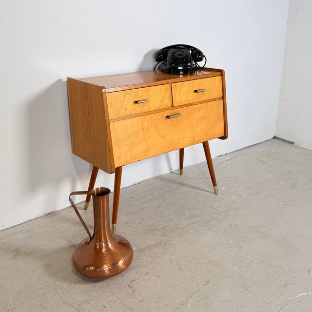 Small Mid-Century Modern Telephone Bench, 1960s For Sale - Image 4 of 9