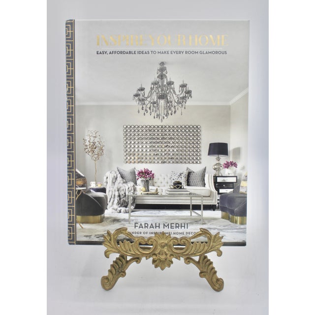 1960s Charming Vintage Brass Easel For Sale - Image 5 of 7