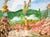 Farm in Autumn with Pumpkins in Watercolor on Heavy Paper Colorful landscape of a farm in autumn with pumpkins by Les...