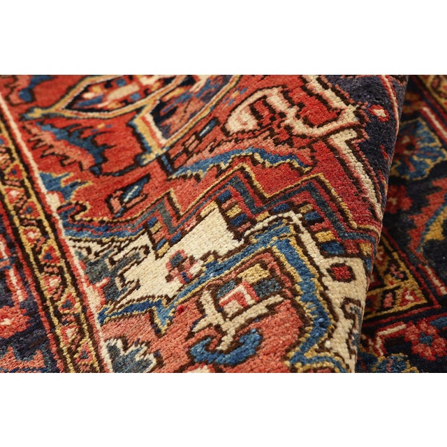 Vintage Persian Heriz Rug, 02'08 X 04'04 For Sale In Dallas - Image 6 of 10