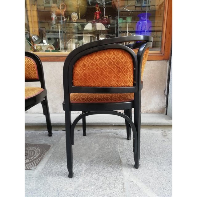 Model 716 Armchairs by Gustav Siegel for J. & J. Kohn, Austria, 1914, Set of 2 For Sale - Image 11 of 18
