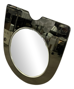 Vintage Glass Wall Mirror from Murano, 1965