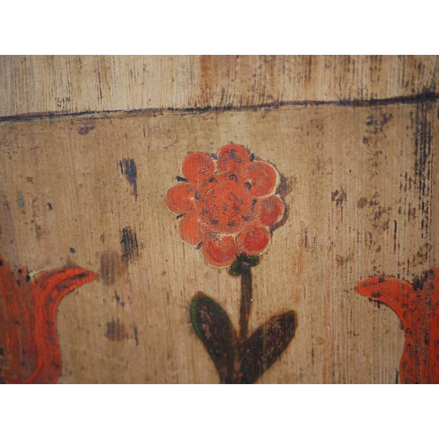 Alpine Blue Floral Painted Cupboard For Sale - Image 17 of 18