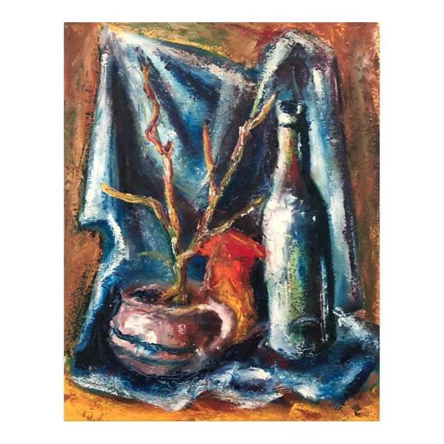 Mid Century Modern Still Life Painting Chairish