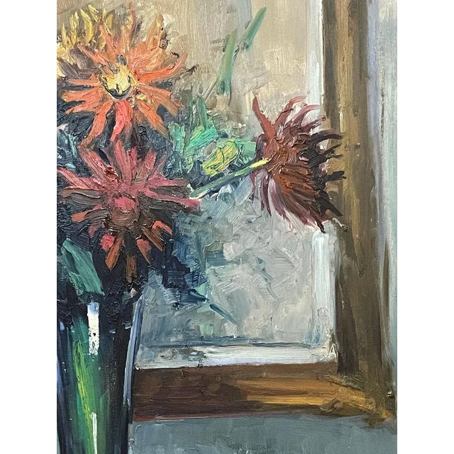 Nicola Sponza, Flowers, 20th Century, Oil Painting on Canvas, Framed For Sale - Image 4 of 8