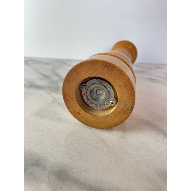 Early 21st Century Banton by Vic Firth Hand Turned Wood Pepper Mill Grinder Maple For Sale - Image 5 of 6