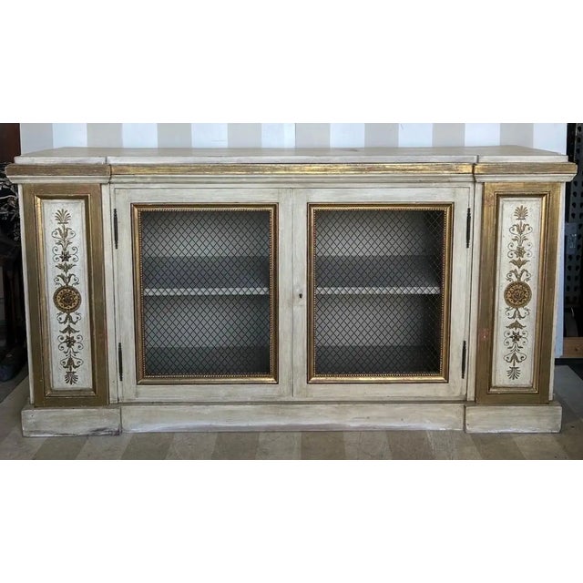 Early 20th Century Gilt and Paint Decorated Neoclassical Style Cabinet From Newel For Sale In Richmond - Image 6 of 6
