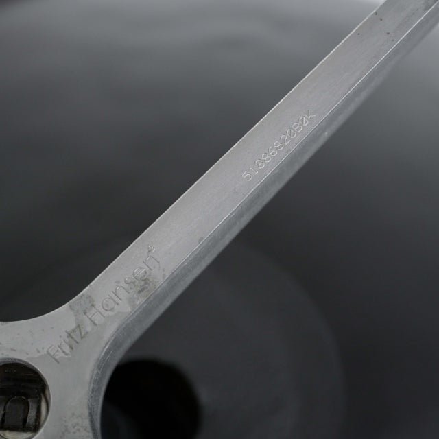 Black Egg Chair with Matching Foot Rest with 4 Star Polished Aluminium Base and Tilt Mechanism by Arne Jacobsen for Fritz Hansen, 2005 For Sale - Image 8 of 18