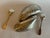 1990s Vintage Silver Mussel Salt and Pepper Holder With Spoons For Sale - Image 5 of 11