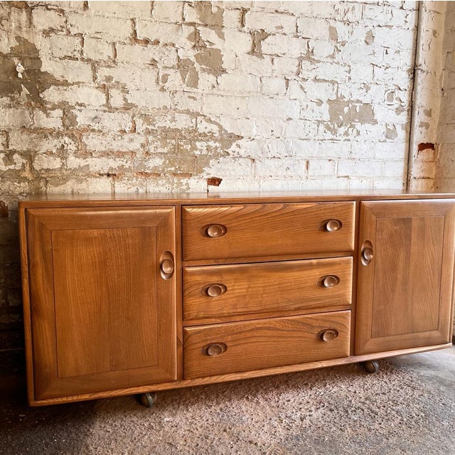 Tan Elm Sideboard from Ercol For Sale - Image 6 of 15