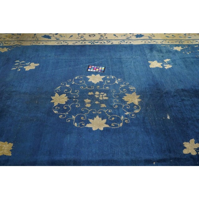 Antique Peking Rug 9'0'' x 11'5'' For Sale - Image 9 of 10