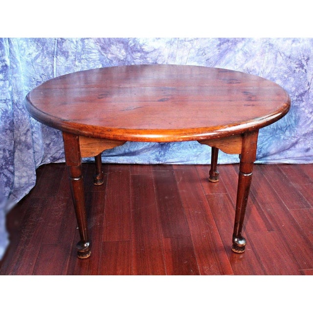 Antique Queen Anne Style Round Dining Table Chairish