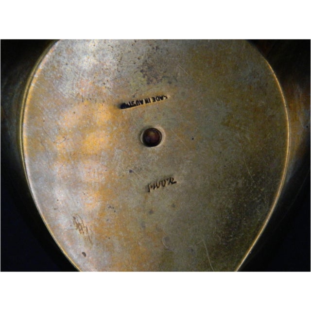 Carl Auböck Brass Candleholder with Leather Handle by Carl Auböck for Werkstätte Carl Auböck For Sale - Image 4 of 11