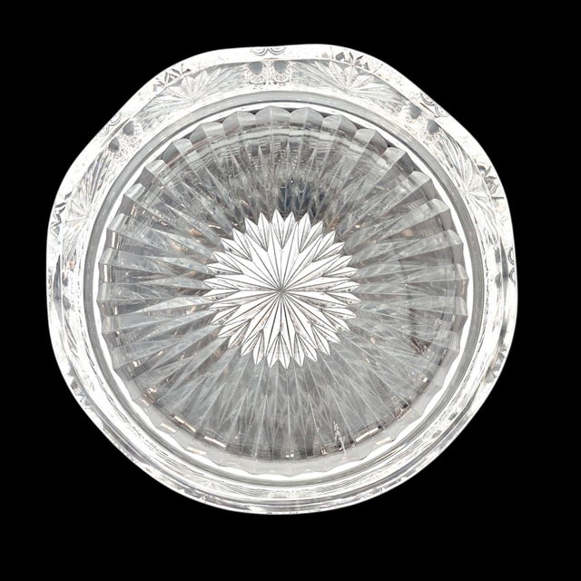 Late 20th Century Signed Waterford Master Cutter Heavy Crystal Centerpiece Bowl For Sale - Image 9 of 16
