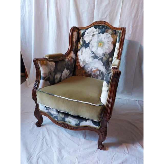 Set of Antique Bergere Lounge Chairs For Sale - Image 6 of 7