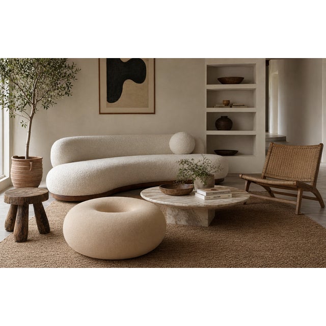 The donut-shaped Boa Pouf from Hem by Sabine Marcelis is perfectly sculptural; a bold graphic form that interrupts...