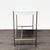 West Elm West Elm Zane Modern White Compact Desk With Brass Metal Frame For Sale - Image 4 of 7